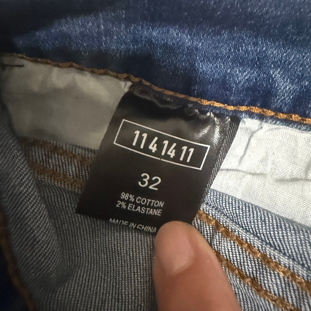 KDNK Mens 32" Distressed Skinny Jeans Light Wash Blue Ankle Zip 1141411 NEW NWT - Picture 11 of 16